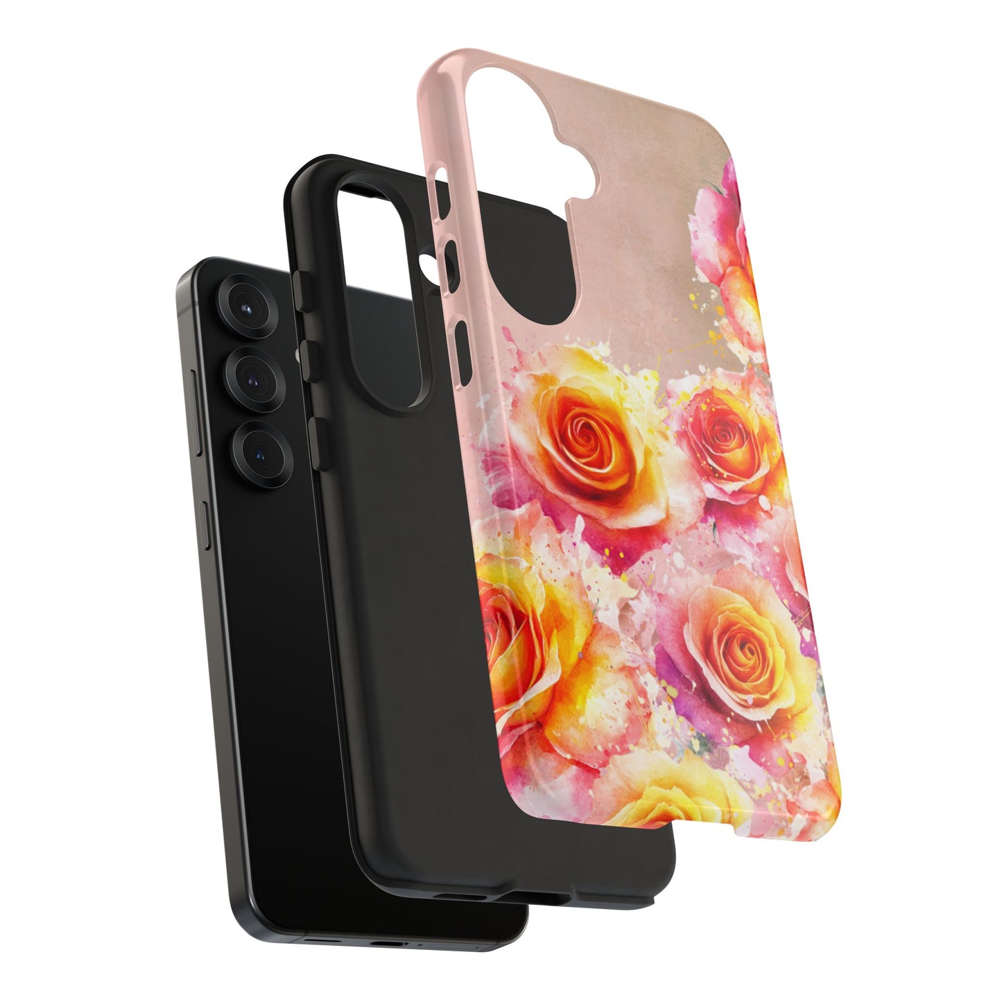 Protective Phone Case – Sunset Roses