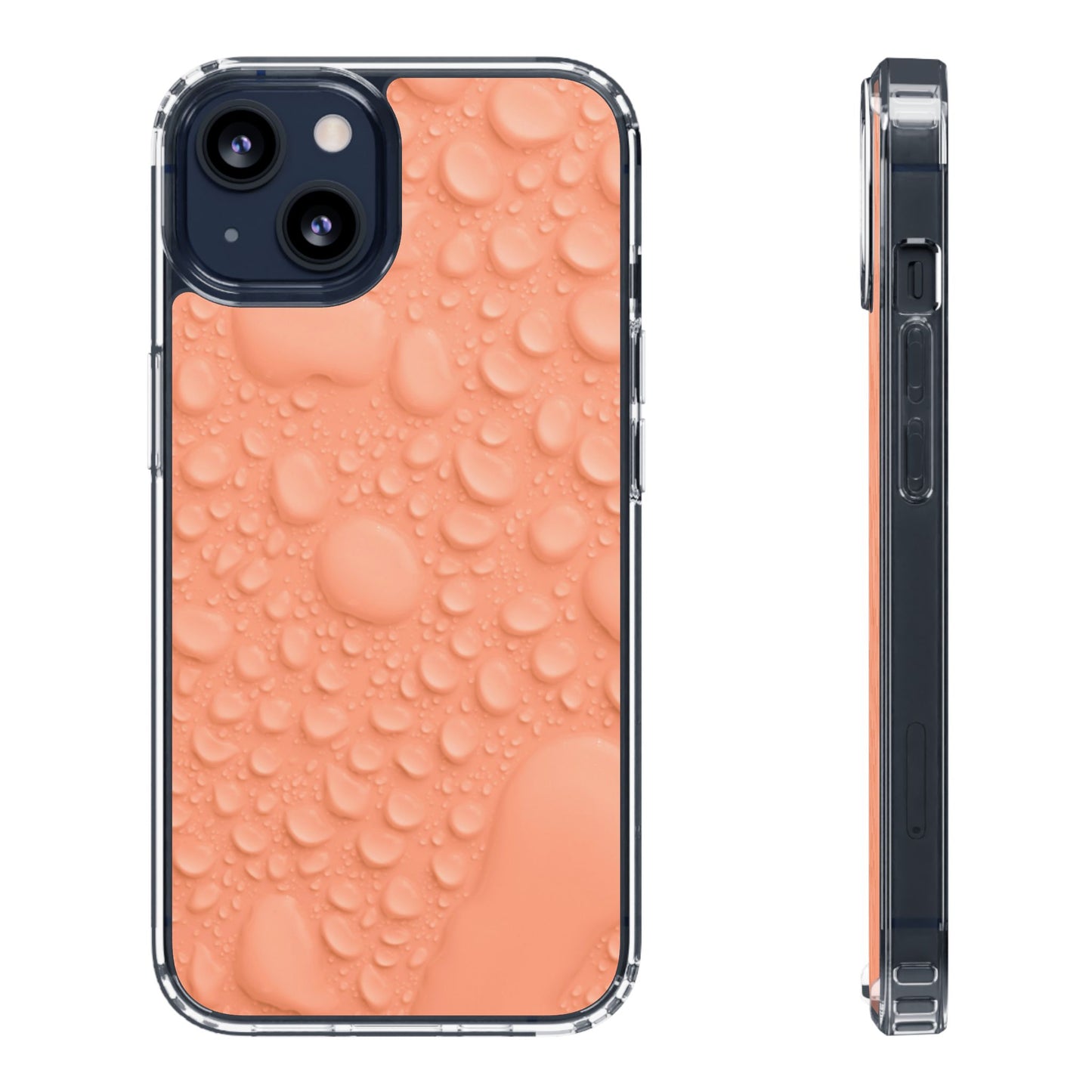 Clear Phone Case – Apricot Rain