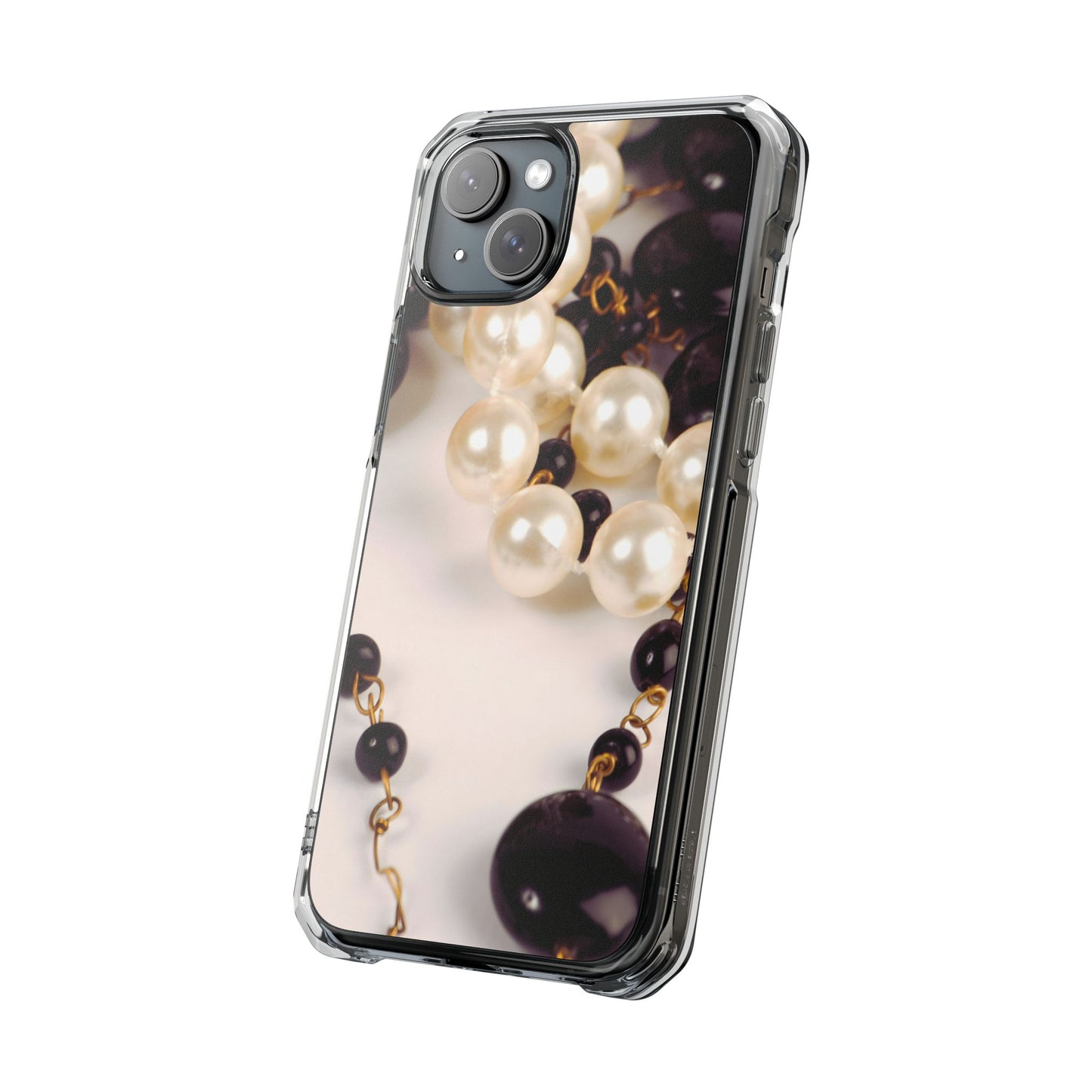 Clear Magnetic Phone Case – Noir Pearl