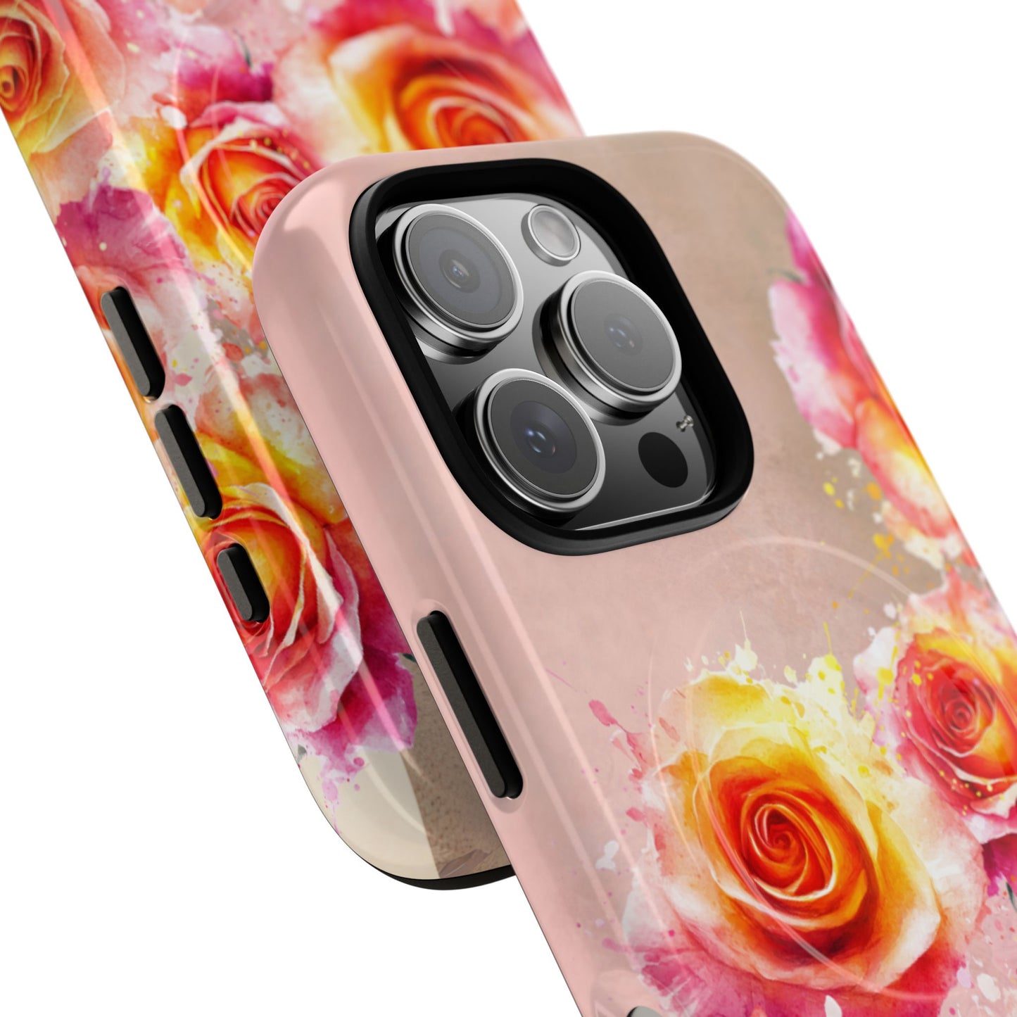 Protective Magnetic Phone Case – Sunset Roses