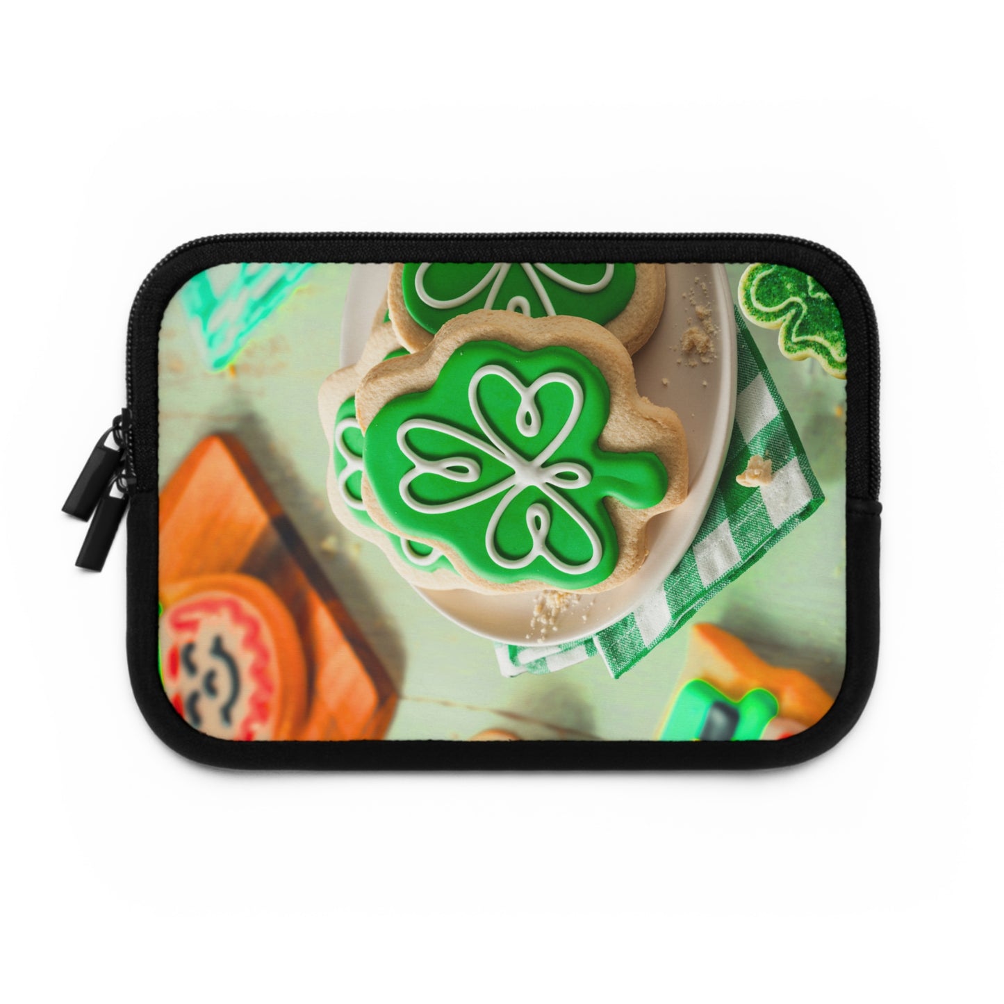 Laptop Sleeve – Shamrock Cookie St. Patrick’s Day Design