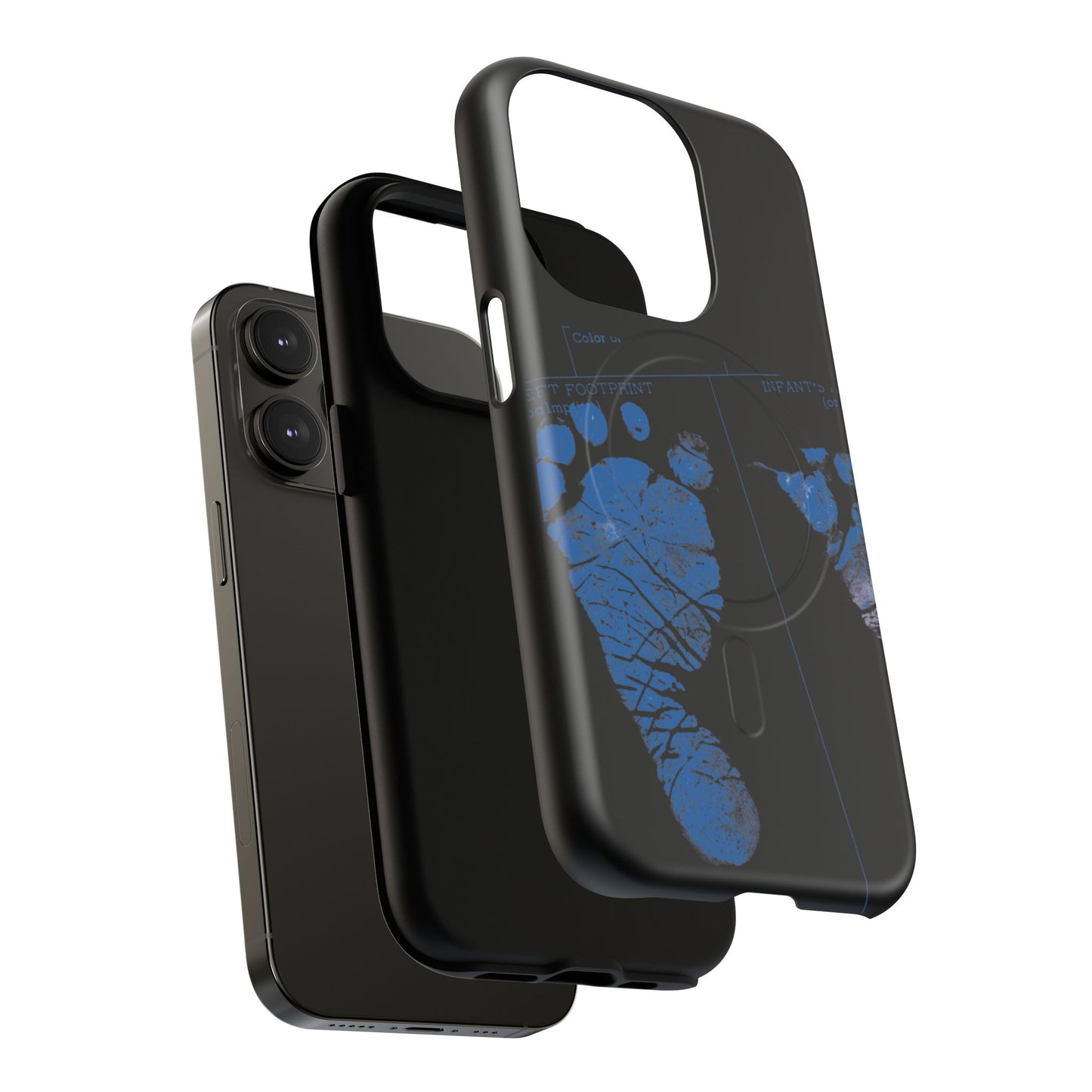 Protective Magnetic Phone Case – Mom’s Little Blue Footprints