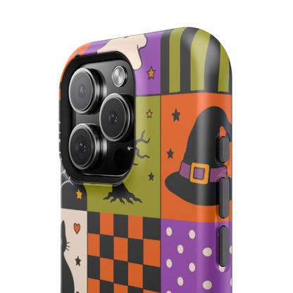 Impact-Resistant Phone Case – Spooky Patchwork