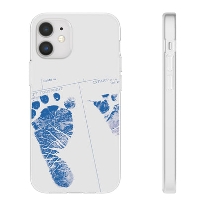 Flexi Case – Mom’s Little Blue Footprints
