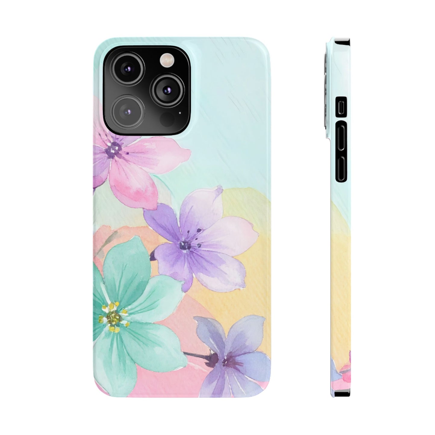 Slim Phone Case – Water Petal