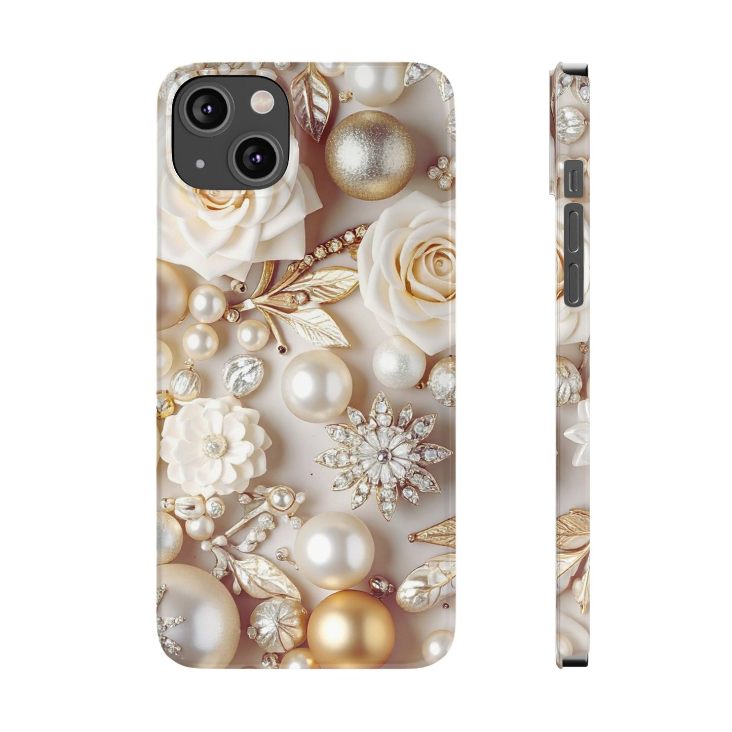 Slim Phone Case – Ivory Opulence