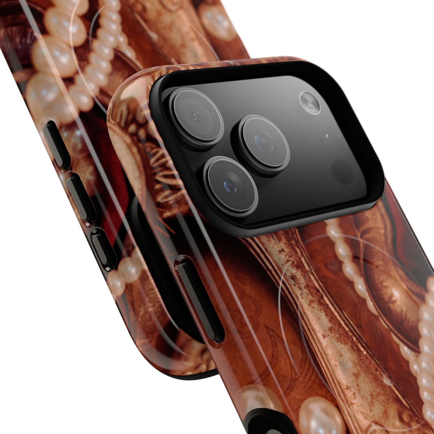 Protective Magnetic Phone Case – Bronze Vanity