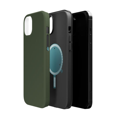 Wireless-Charging Compatible Case – Cabin Green – Compatible with iPhone 13–17 & Samsung Galaxy S25–S26 Series