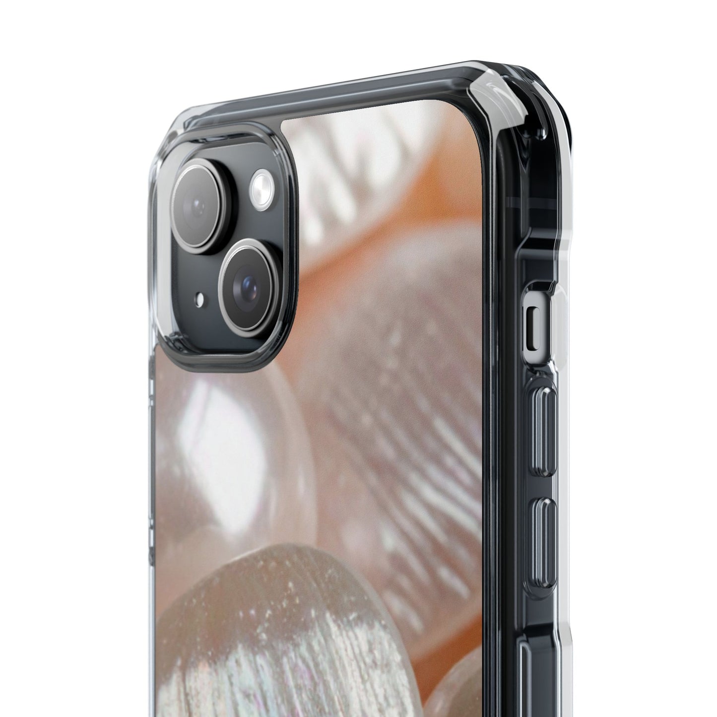 Clear Magnetic Phone Case – Blush Pearl