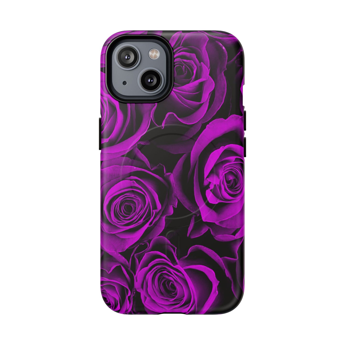 Protective Magnetic Phone Case – Amethyst Roses