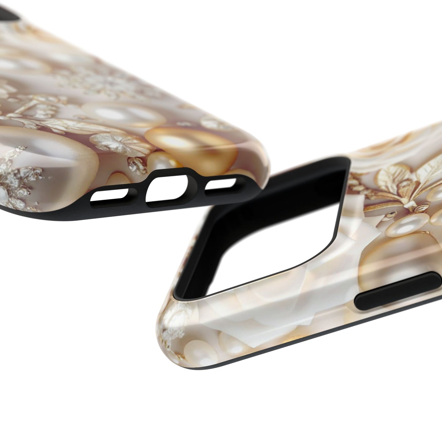 Impact-Resistant Phone Case – Ivory Opulence