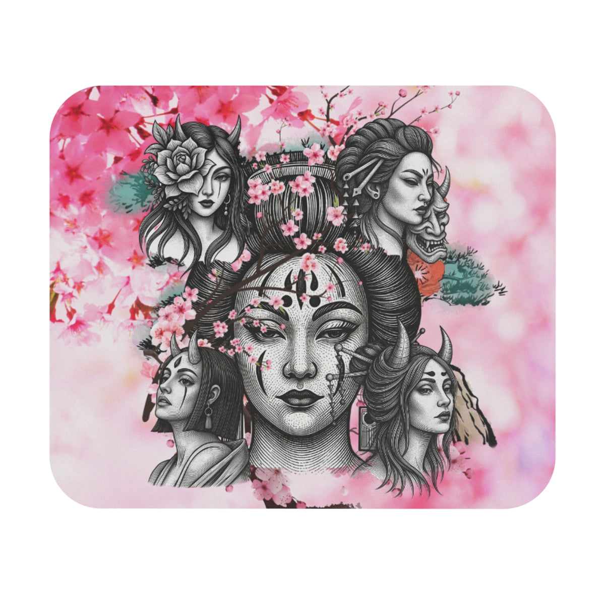 Rectangle Mouse Pad – Blossom & Thorn