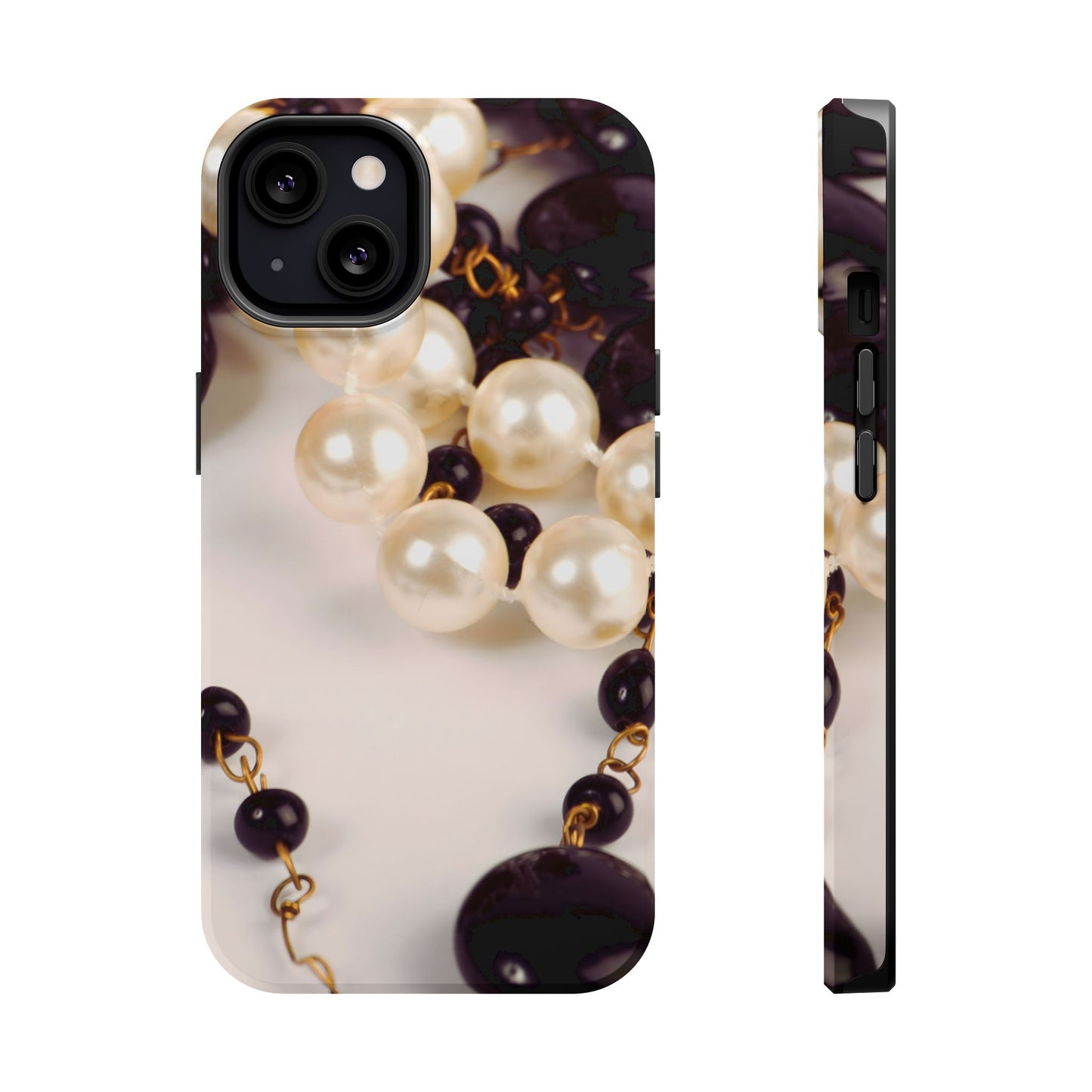 Wireless-Charging Compatible Case – Noir Pearl
