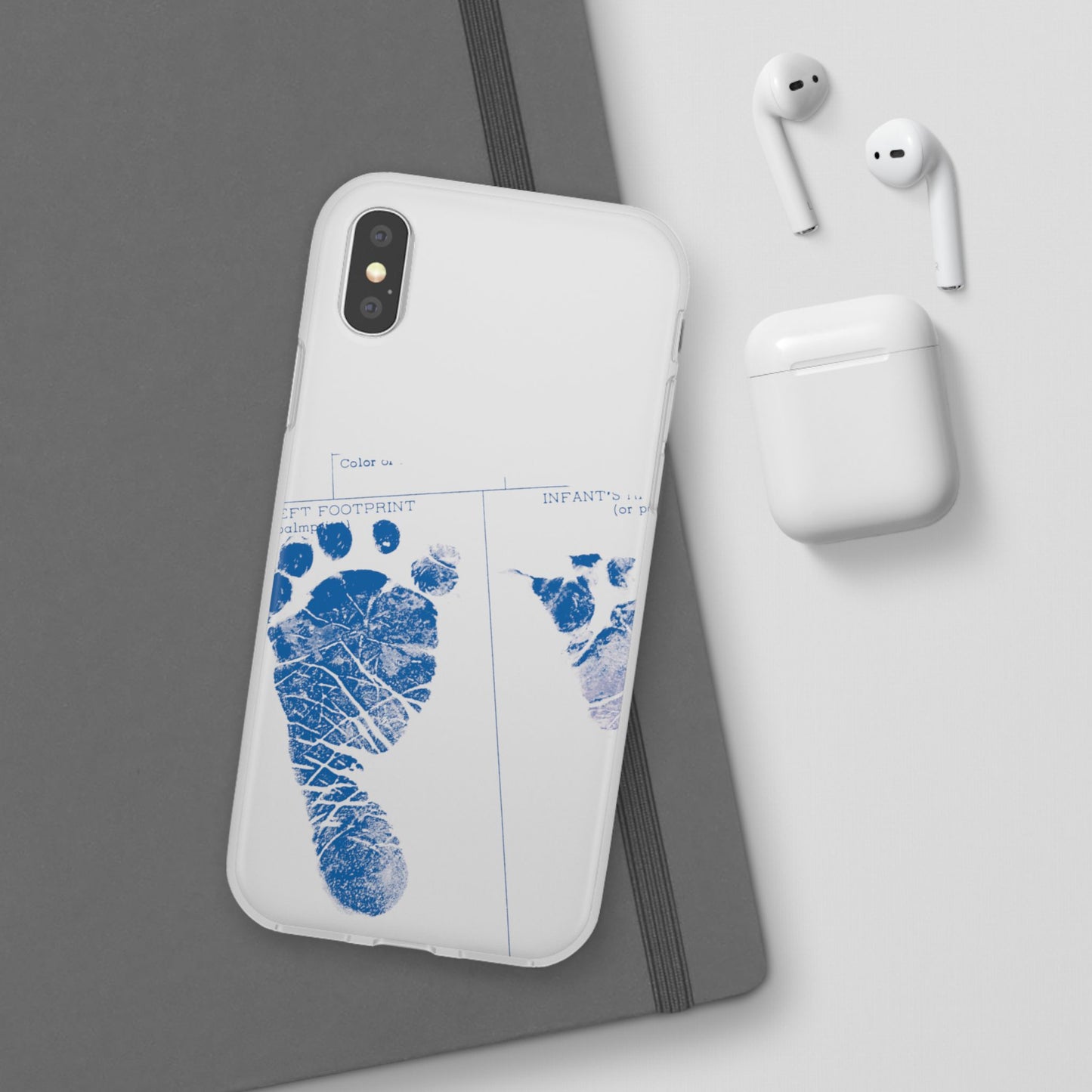 Flexi Case – Mom’s Little Blue Footprints