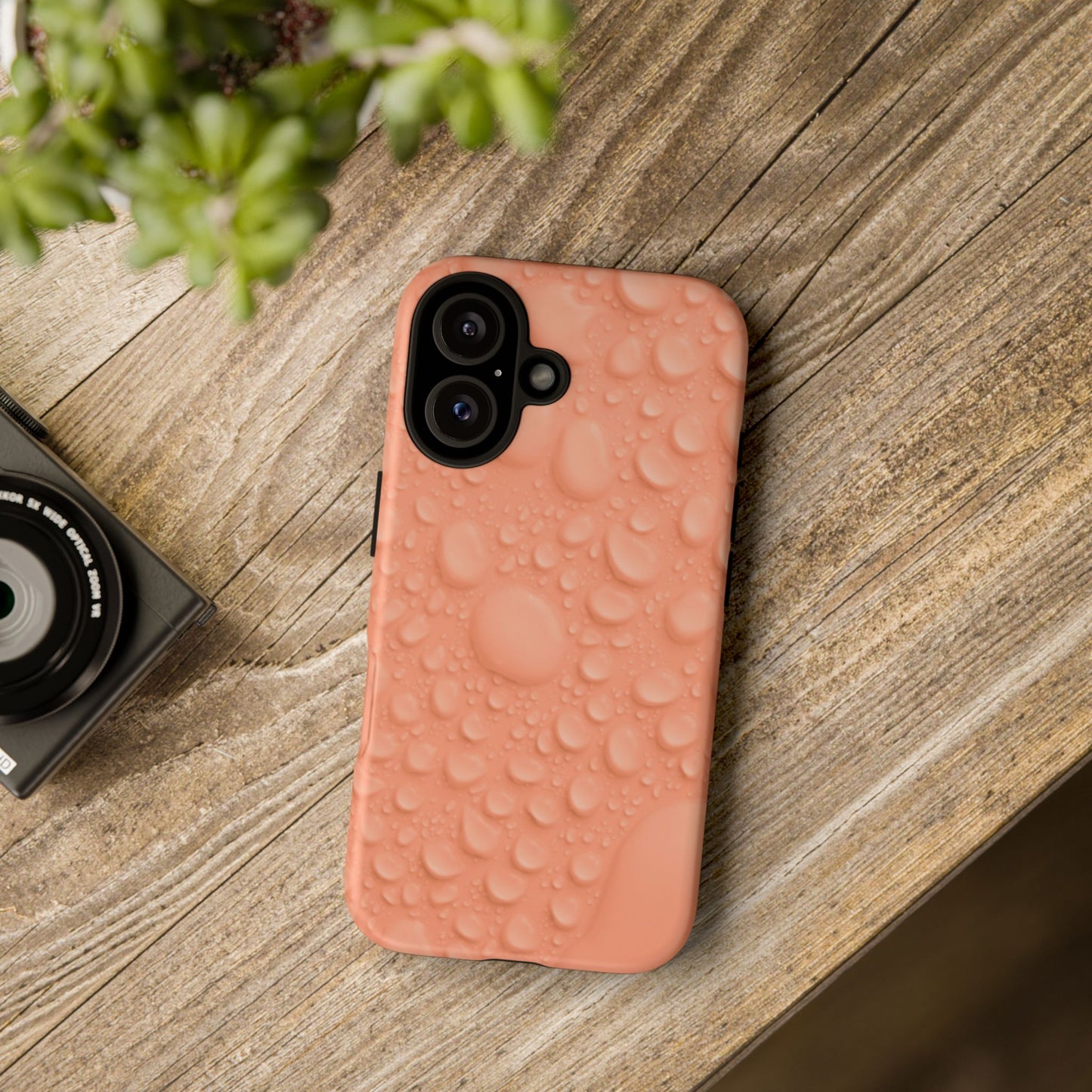 Protective Phone Case – Apricot Rain