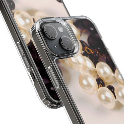 Clear Phone Case – Noir Pearl