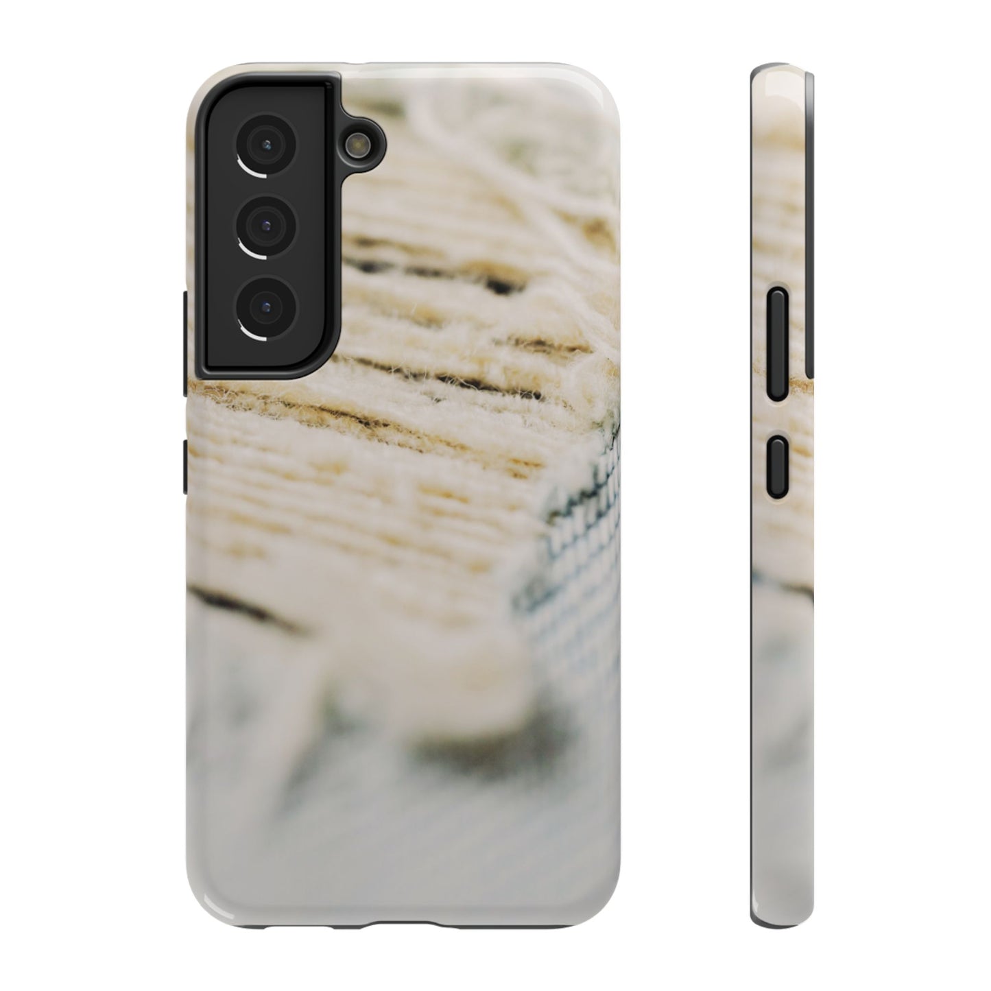 Impact-Resistant Phone Case – Woven Warmth