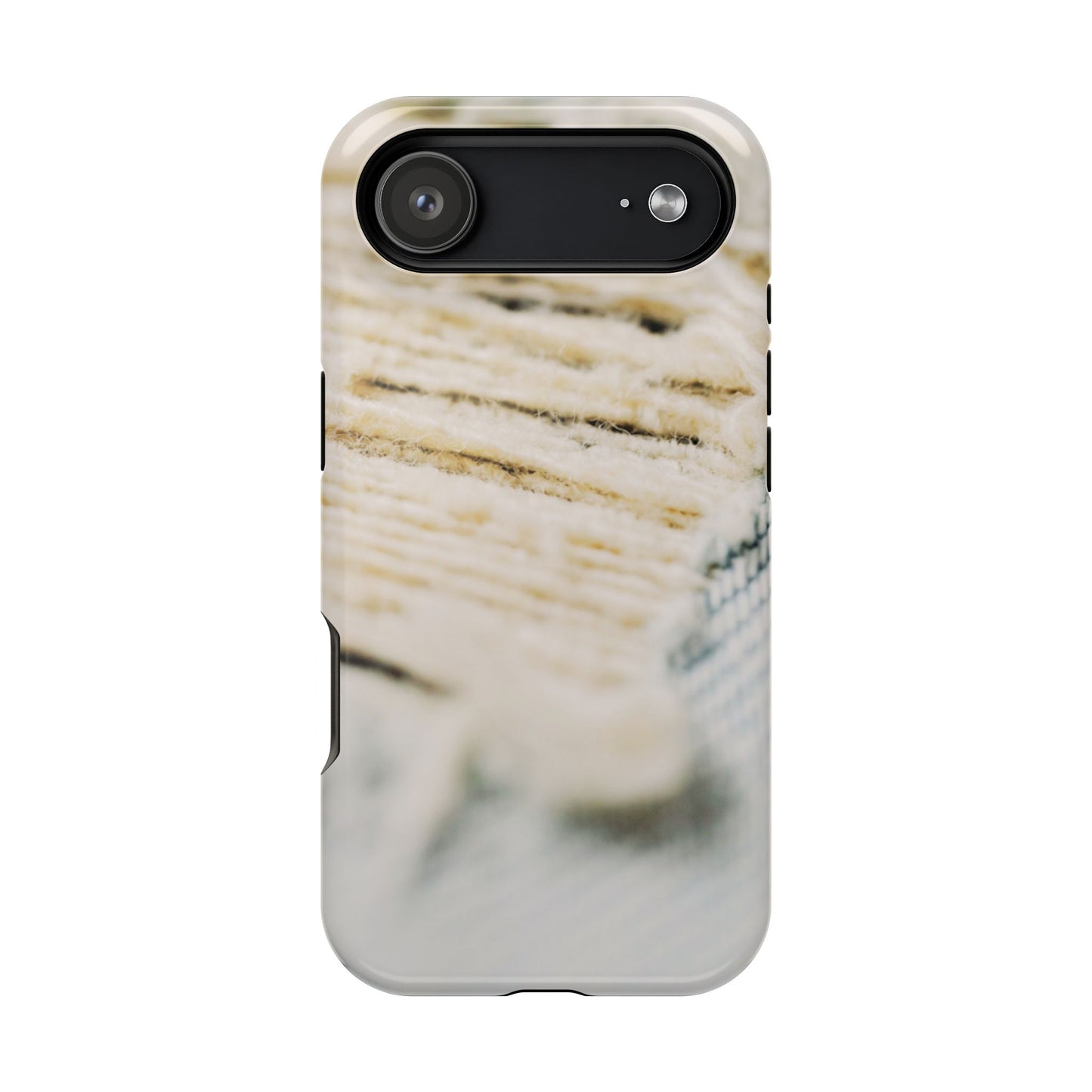 Impact-Resistant Phone Case – Woven Warmth