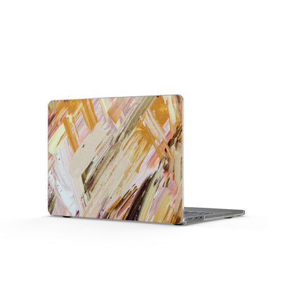 Clear Laptop Case – Brush & Bronze