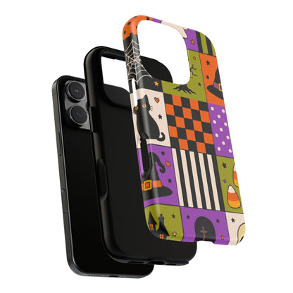Protective Phone Case – Spooky Patchwork