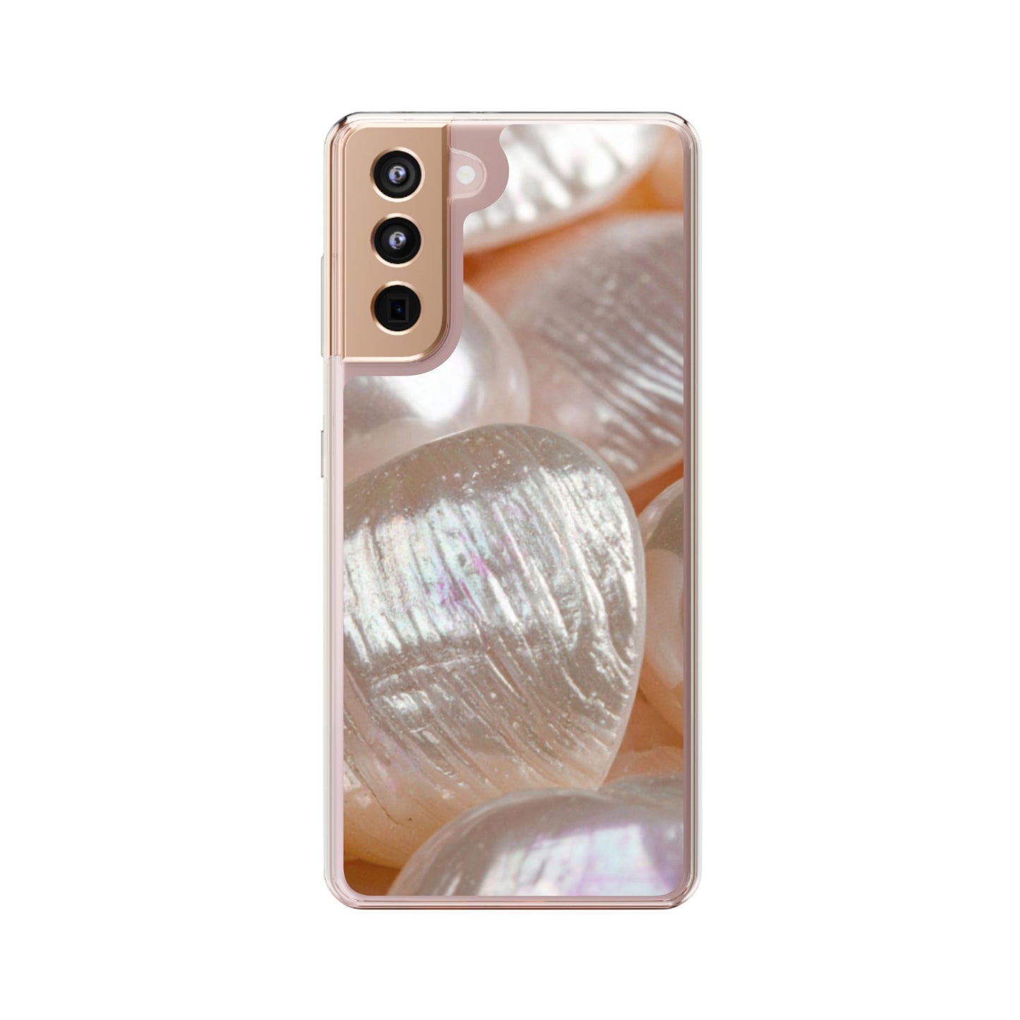 Clear Phone Case – Blush Pearl