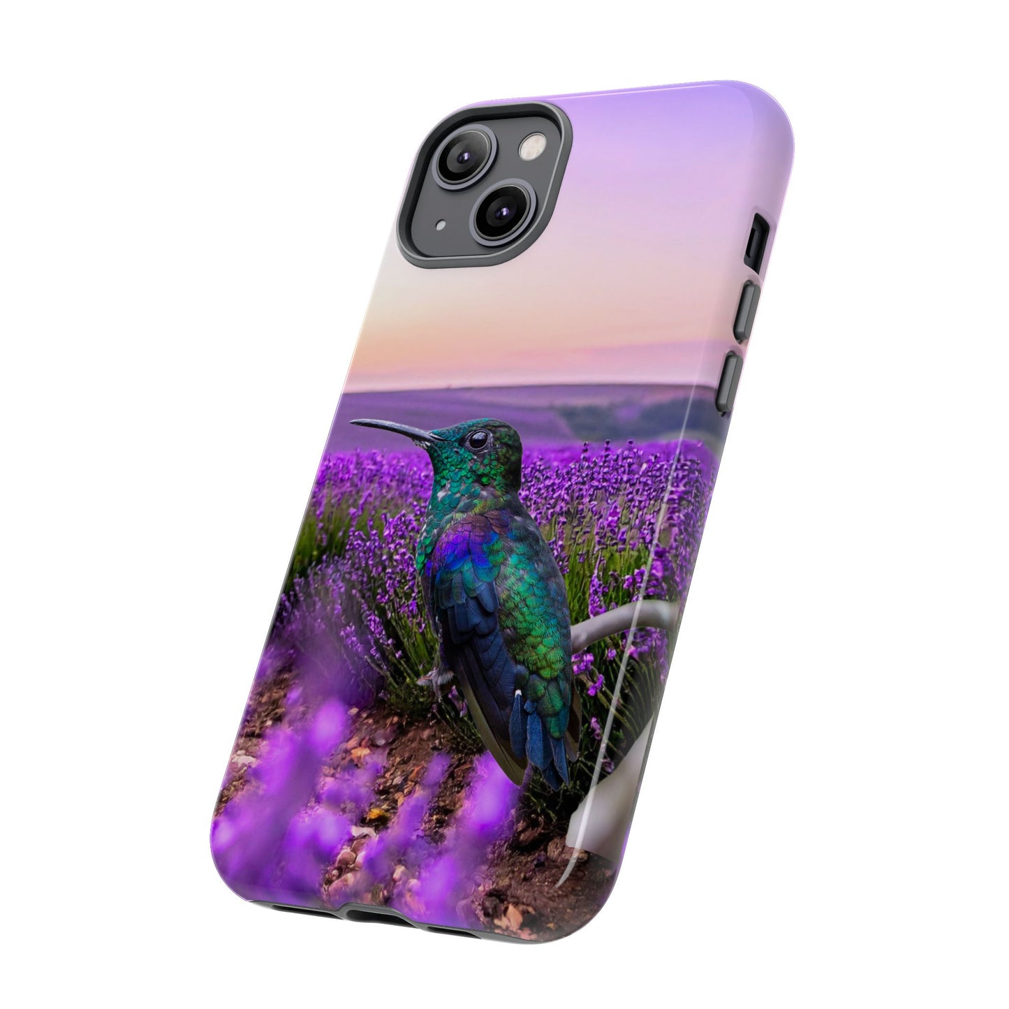 Protective Phone Case – Hummingbird Reverie