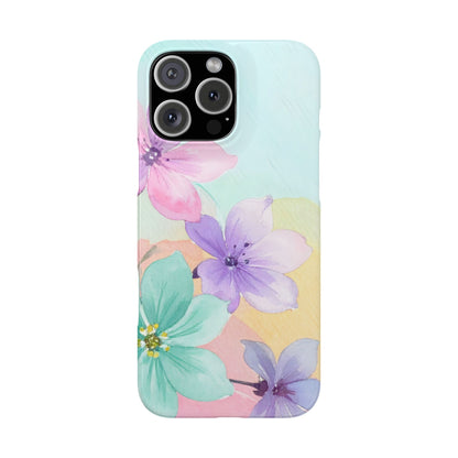 Slim Phone Case – Water Petal