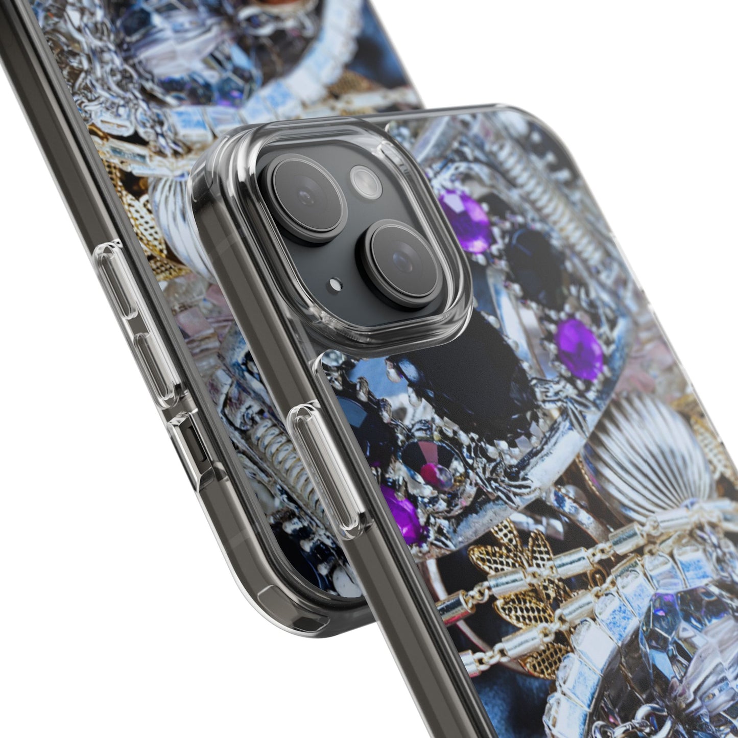 Clear Phone Case – Chrome Jewel