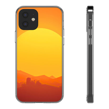 Clear Phone Case – Desert Sunrise