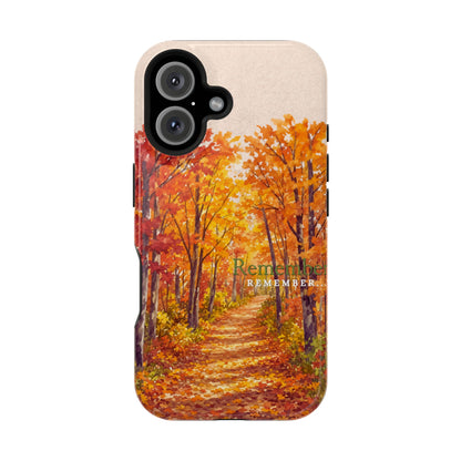 Impact-Resistant Phone Case – Autumn Remembered – Compatible with iPhone 11–17 & Samsung Galaxy S22–S26 Series