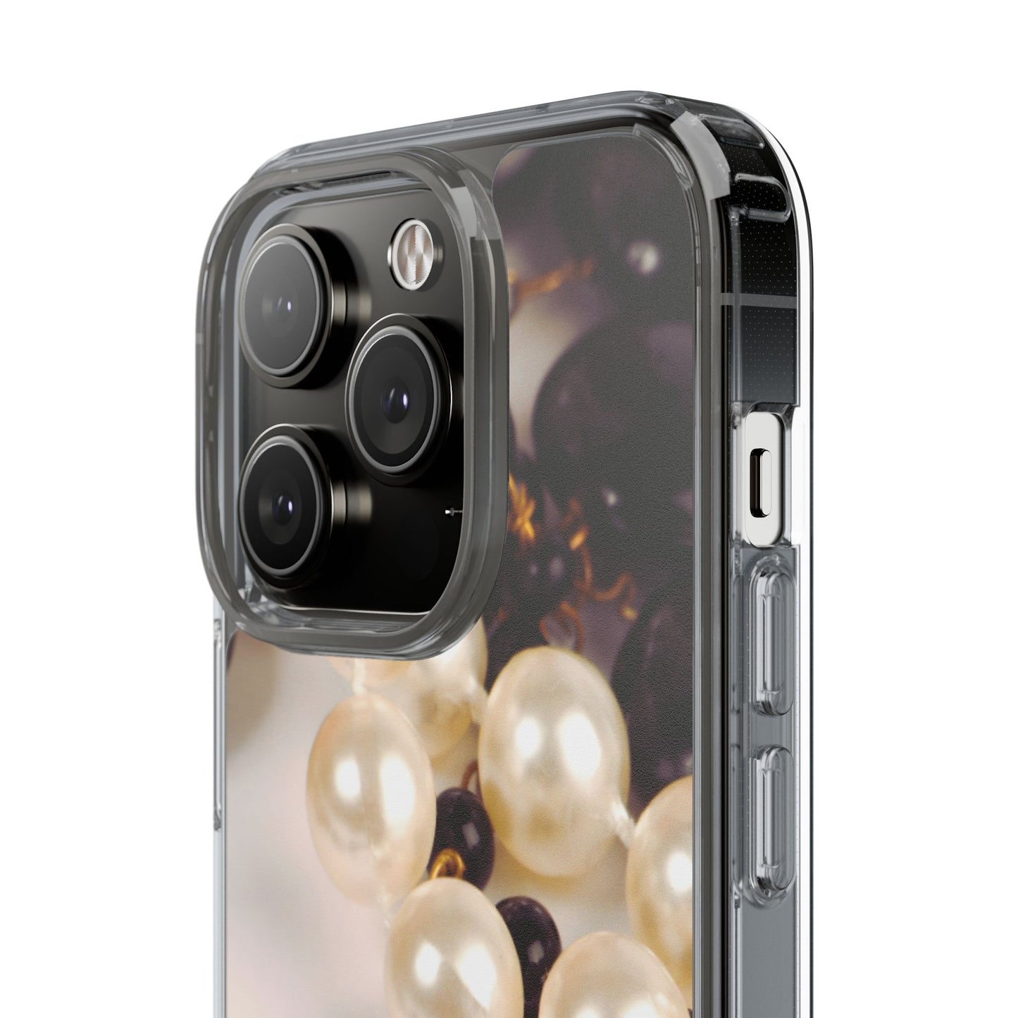 Clear Phone Case – Noir Pearl