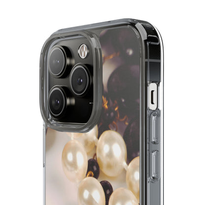 Clear Phone Case – Noir Pearl