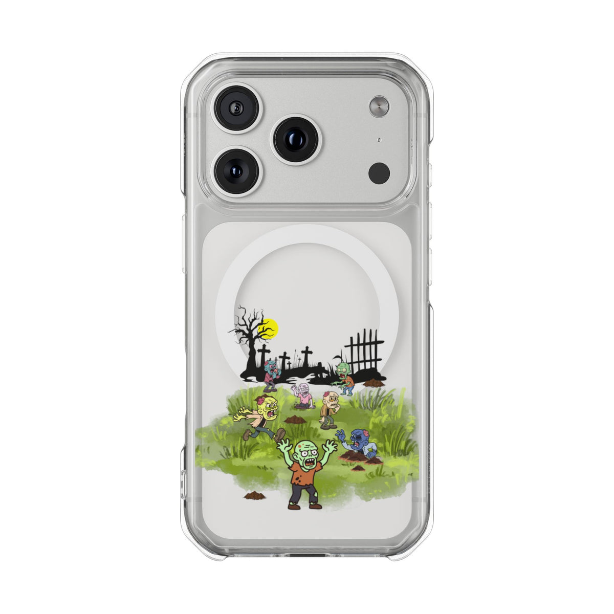Clear Magnetic Phone Case – Graveyard Shift
