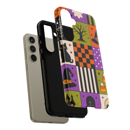 Protective Phone Case – Spooky Patchwork