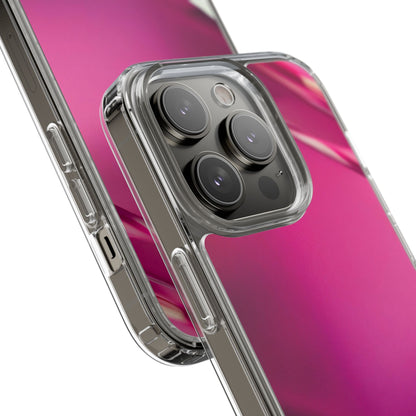 Clear Phone Case – Magenta Motion