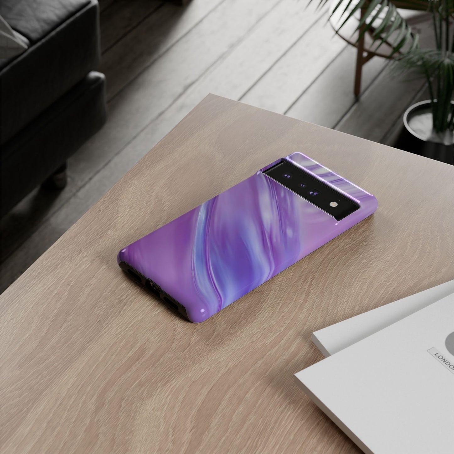 Protective Phone Case – Lavender Wave