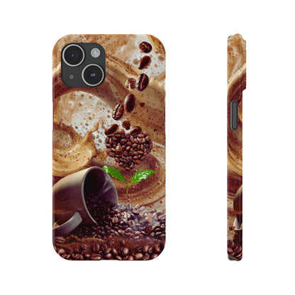 Slim Phone Case – Love at First Sip – Compatible with iPhone 11–17 Series
