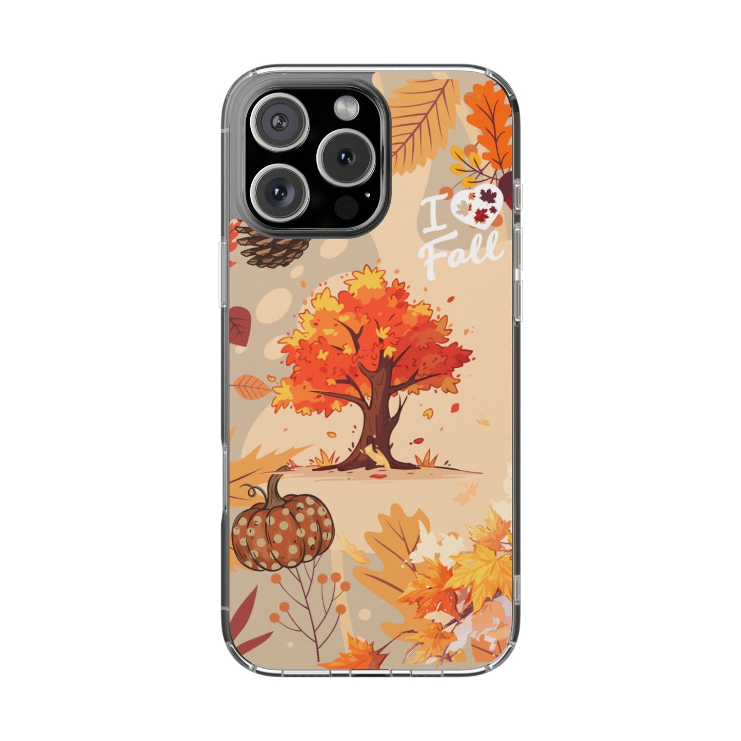 Clear Phone Case – Fall in Love