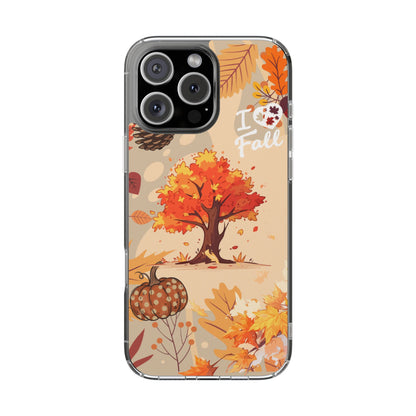 Clear Phone Case – Fall in Love