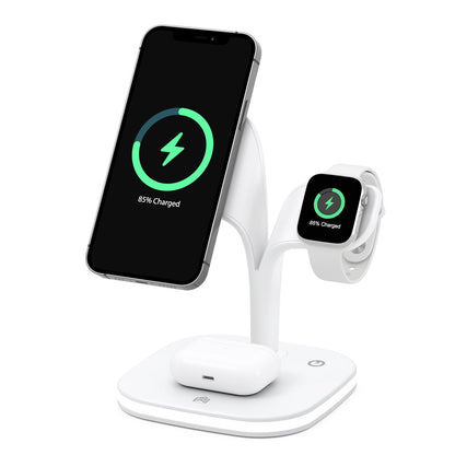 3-in-1 Wireless Charging Stand – Fast Charger for Phone, Headphones & Watch