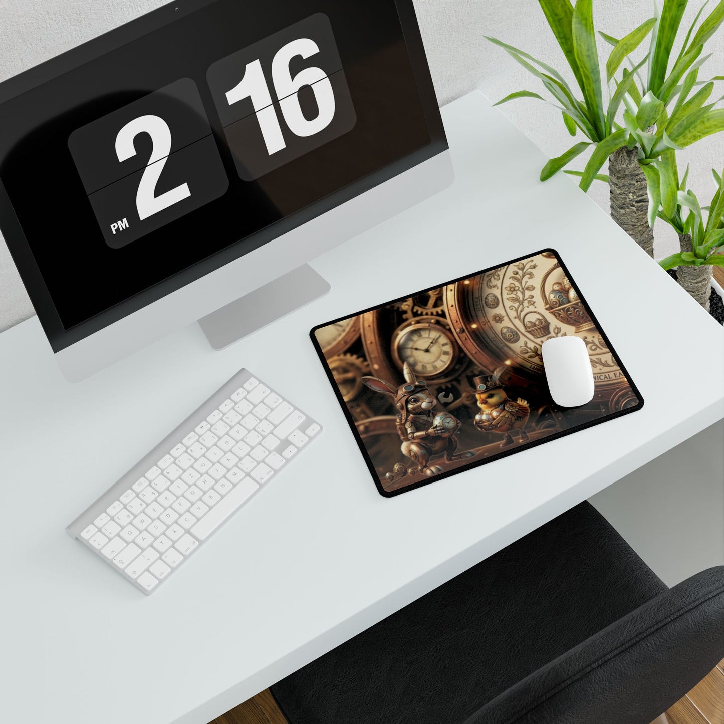 Desk Mat – Clockwork Cottontail