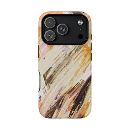 Protective Magnetic Phone Case – Brush & Bronze