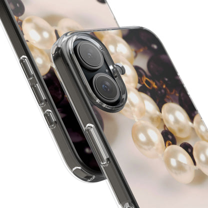 Clear Phone Case – Noir Pearl