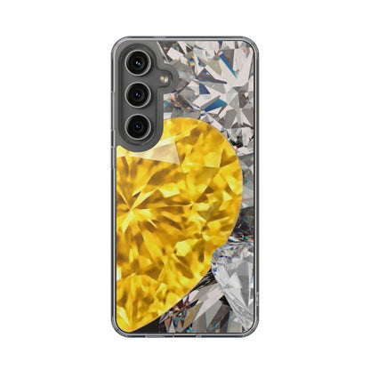 Clear Phone Case – Heart of Gold