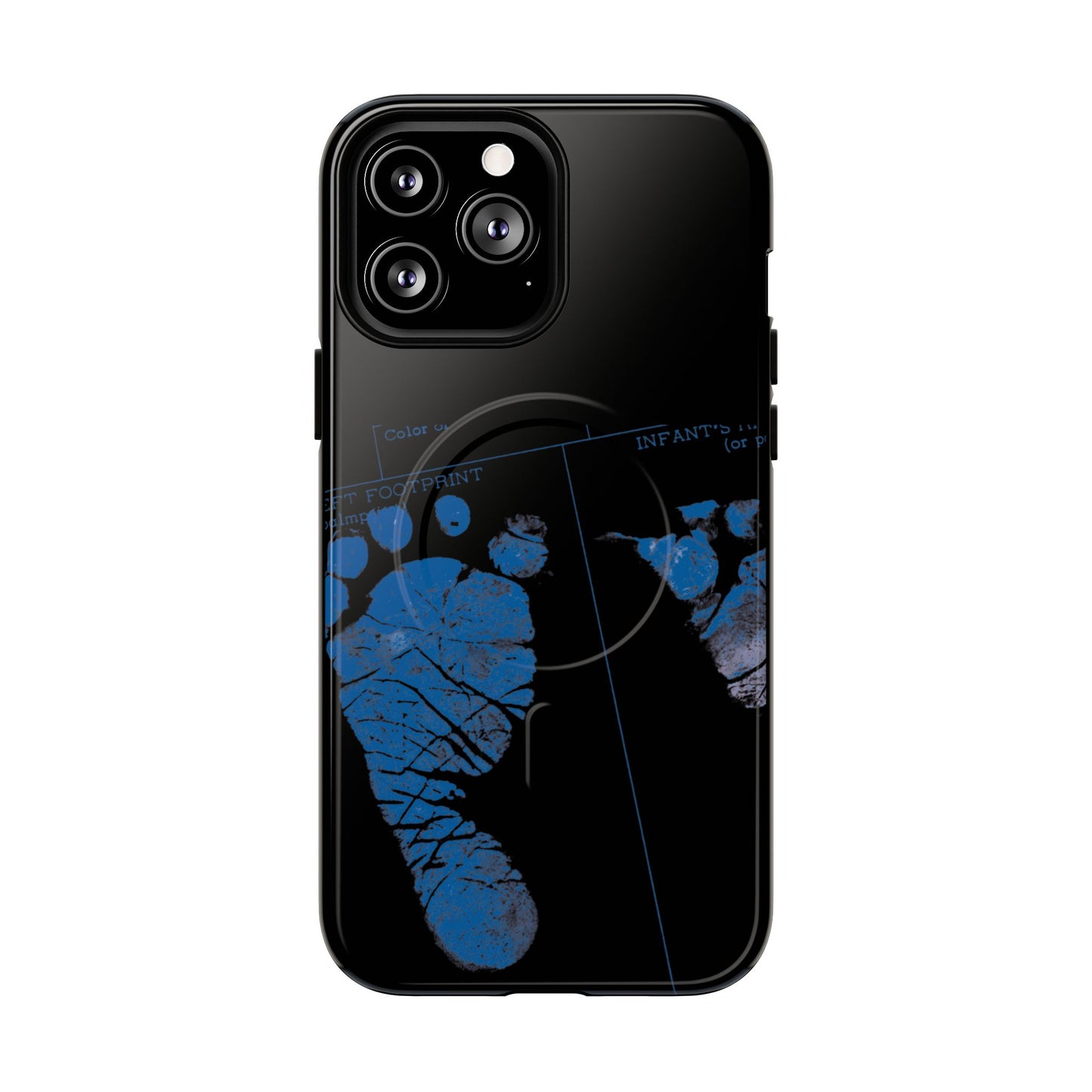 Protective Magnetic Phone Case – Mom’s Little Blue Footprints
