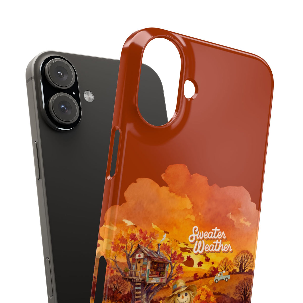 Slim Phone Case – Sweater Weather – Compatible with iPhone 11–17 Series
