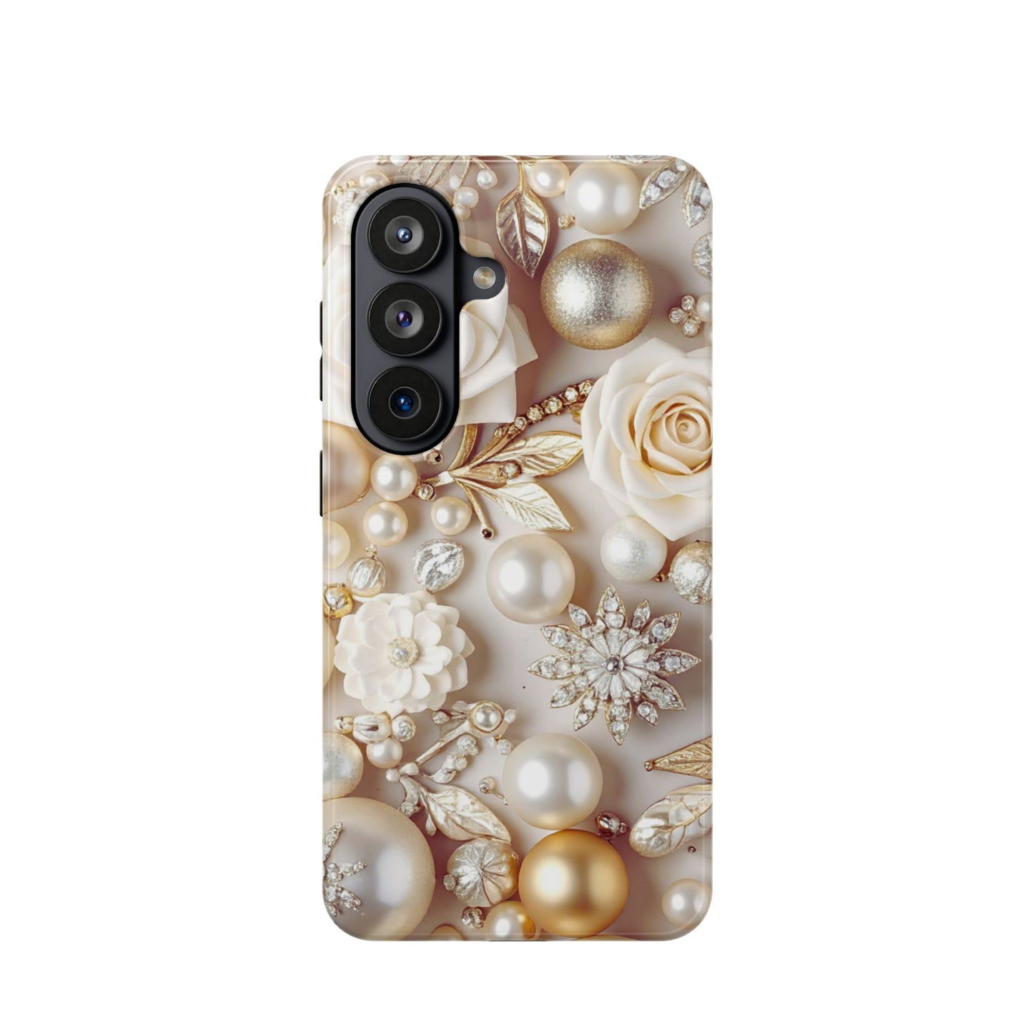 Impact-Resistant Phone Case – Ivory Opulence