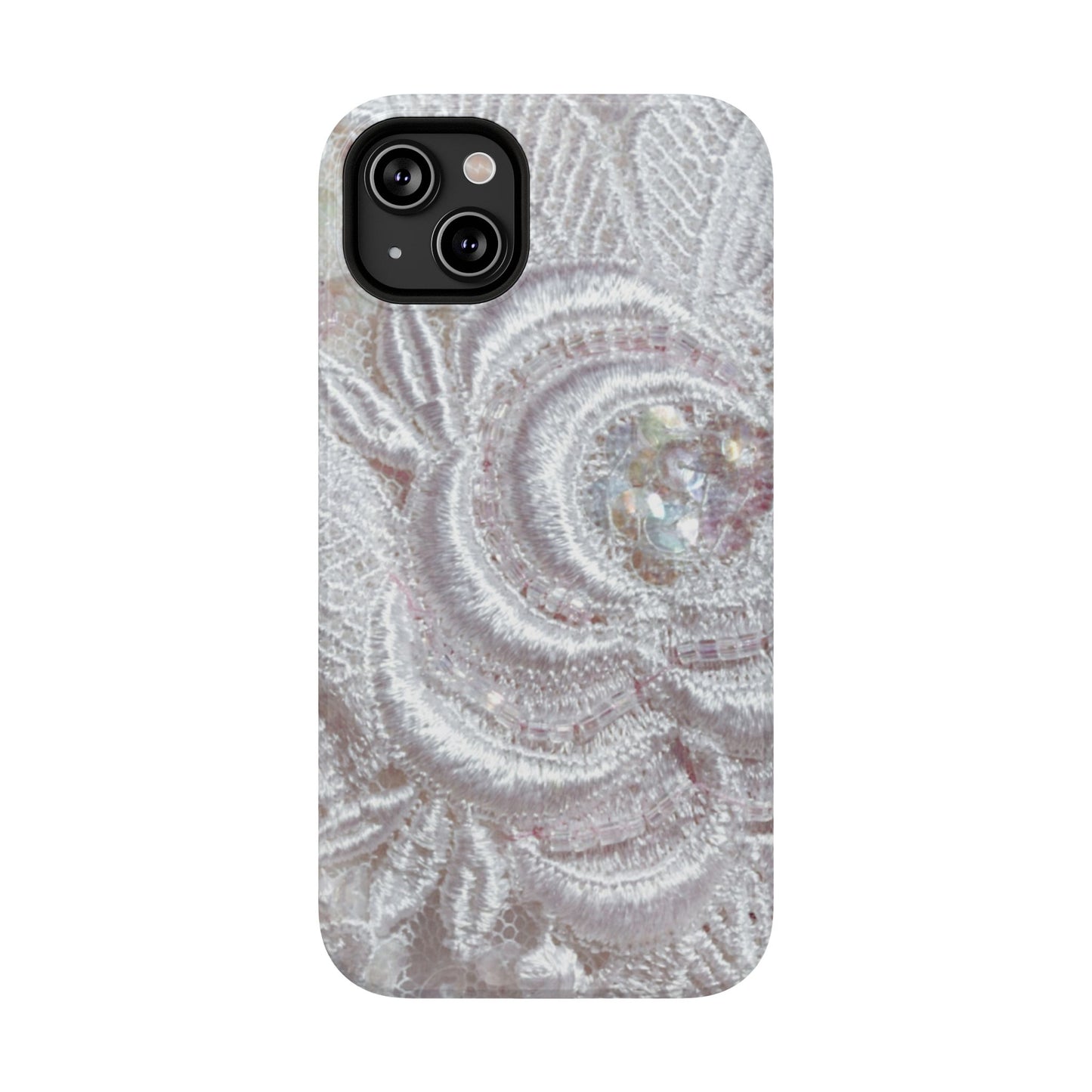 Impact-Resistant Phone Case – Lace Veil