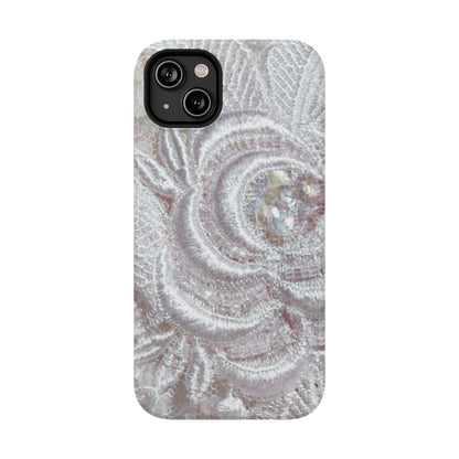 Impact-Resistant Phone Case – Lace Veil
