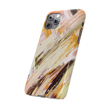 Slim Phone Case – Brush & Bronze